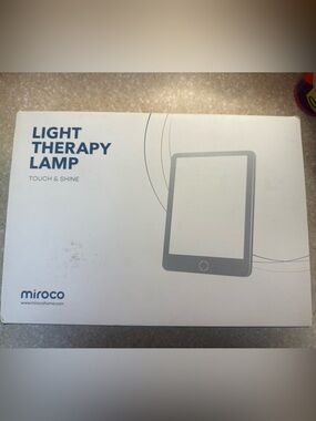 Miroco Light Therapy Lamp - White Touch & Shine NEW